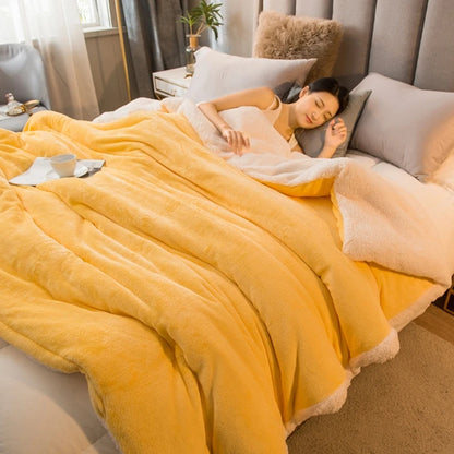 Wool Throw Blanket -Warm Winter