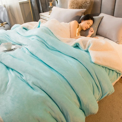 Wool Throw Blanket -Warm Winter