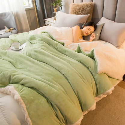 Wool Throw Blanket -Warm Winter