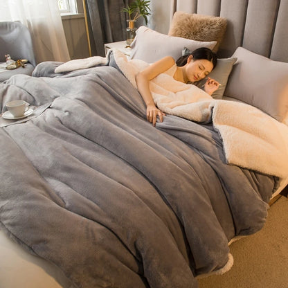 Wool Throw Blanket -Warm Winter