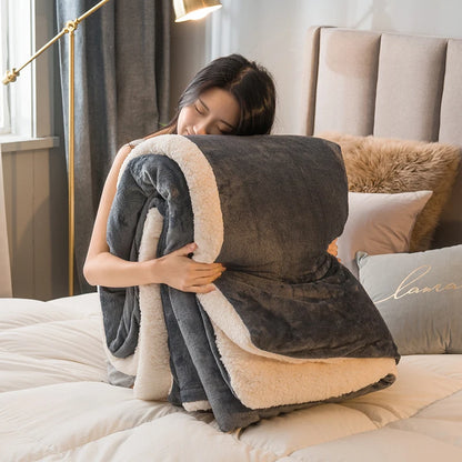 Wool Throw Blanket -Warm Winter